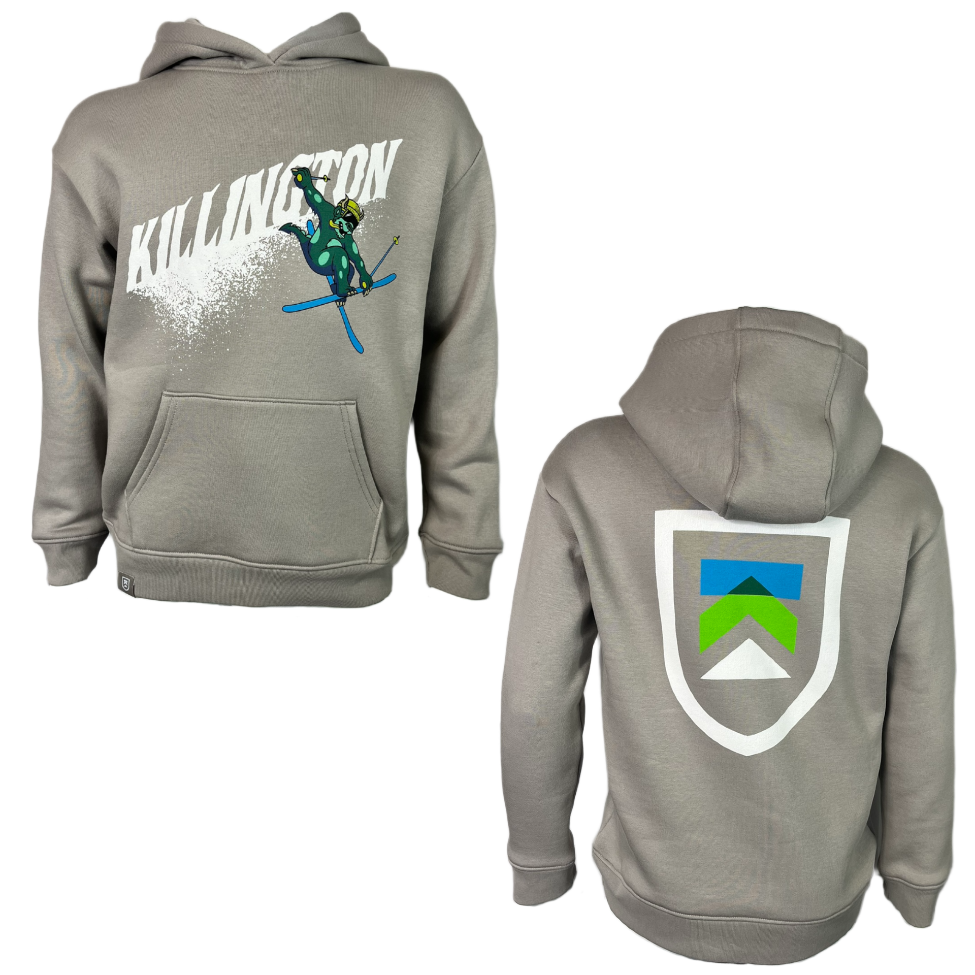 Killington Youth Beast Ski Spray Hoodie-Ash-Killington Sports