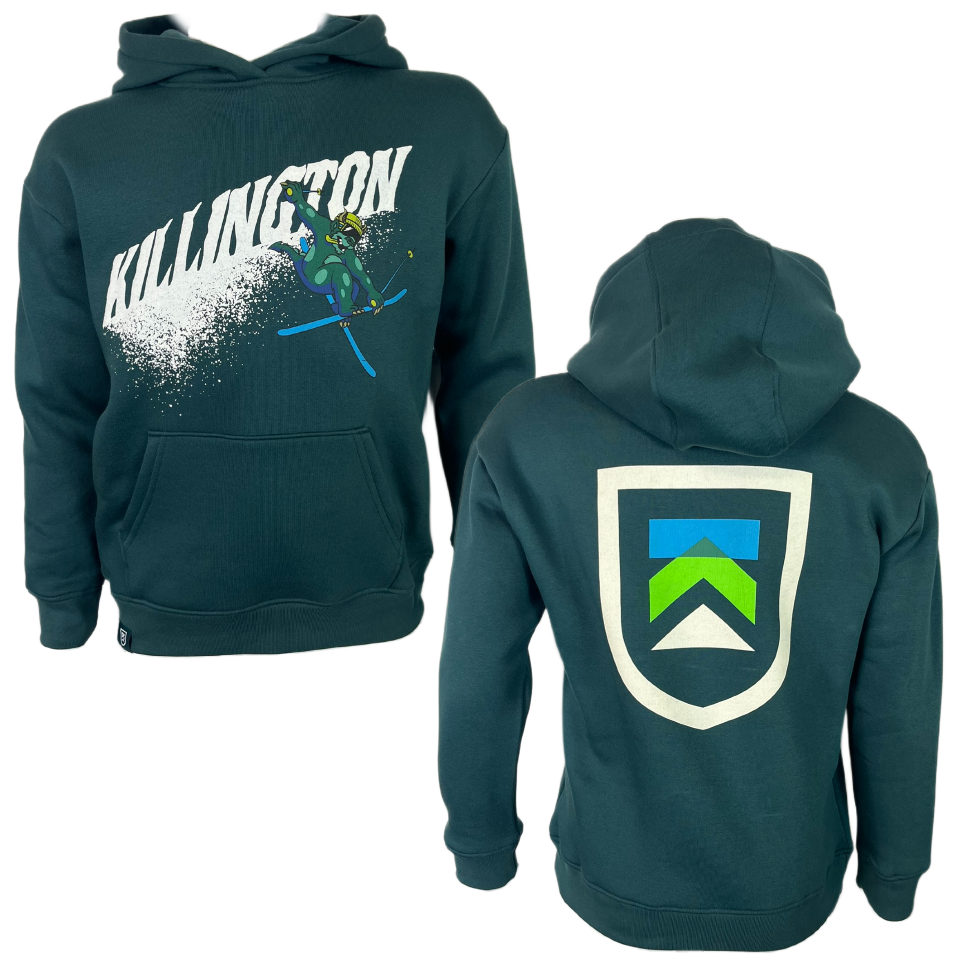 Killington Youth Beast Ski Spray Hoodie-Dark Sea-Killington Sports