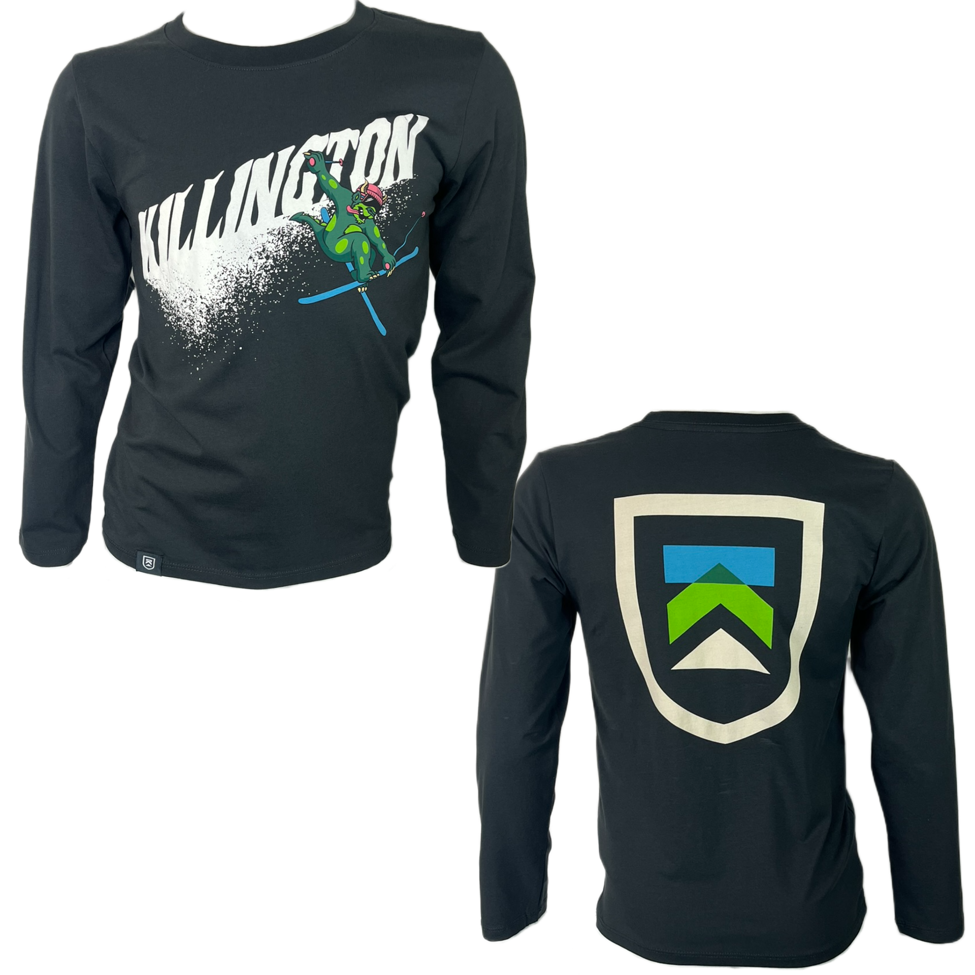 Killington Youth Beast Ski Spray Long Sleeve Tee-Seal Gray-Killington Sports