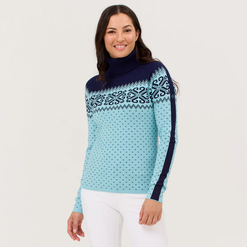 Krimson Klover Women's Sugarbush Turtleneck-Retro Blue-Killington Sports