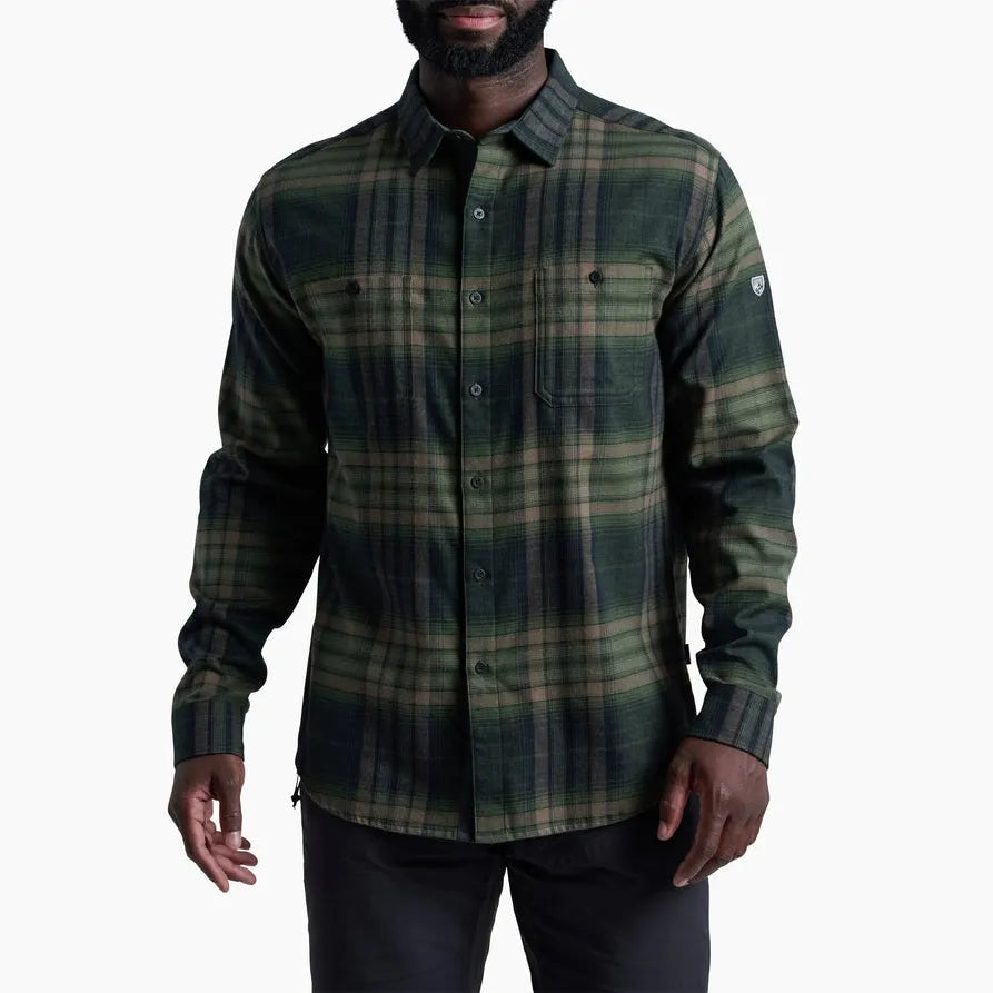 Kuhl Men's Fugitive Flannel LS-Dark Forest-Killington Sports