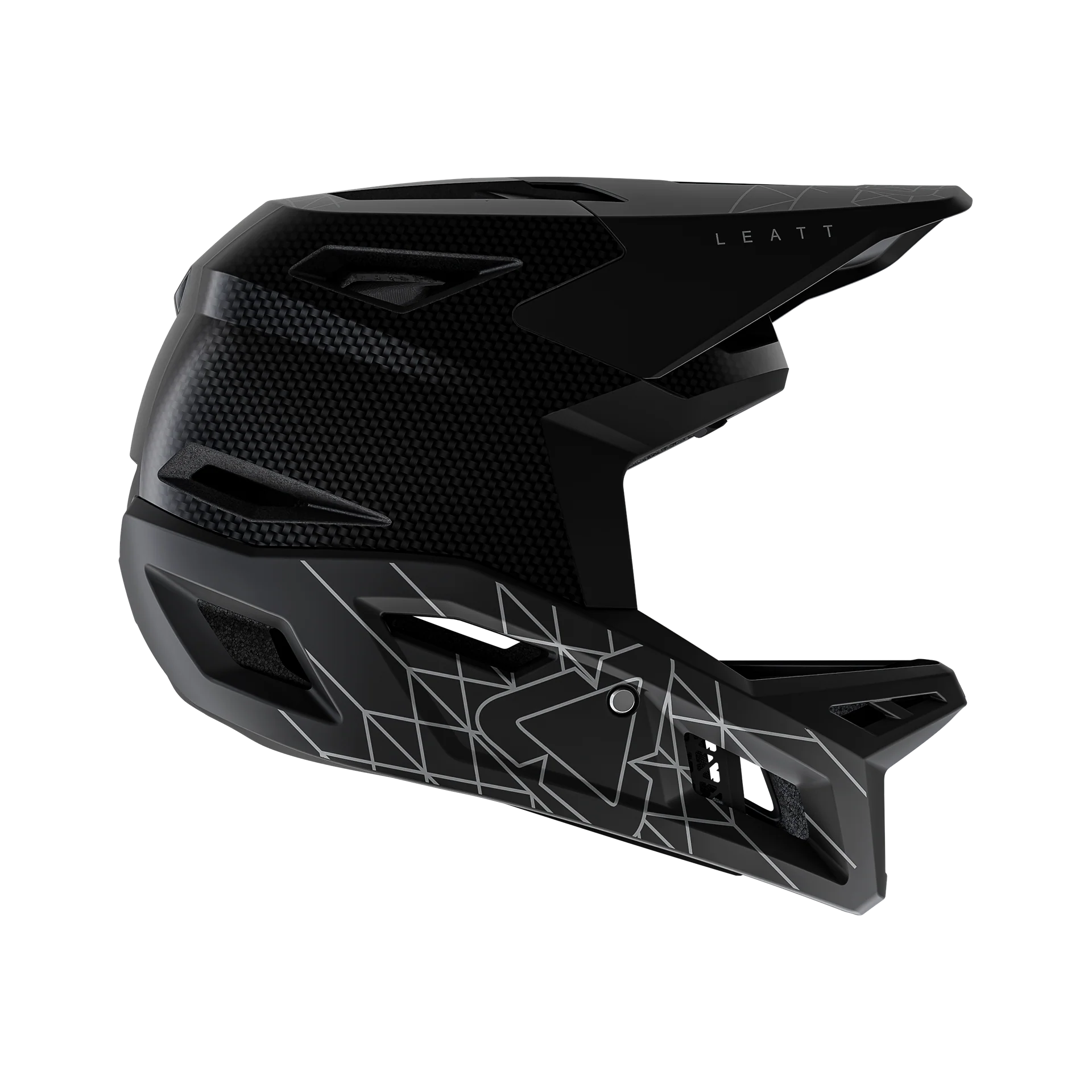 Leatt Helmet MTB Gravity 6.0 Carbon-Stealth Black/Grey-Killington Sports