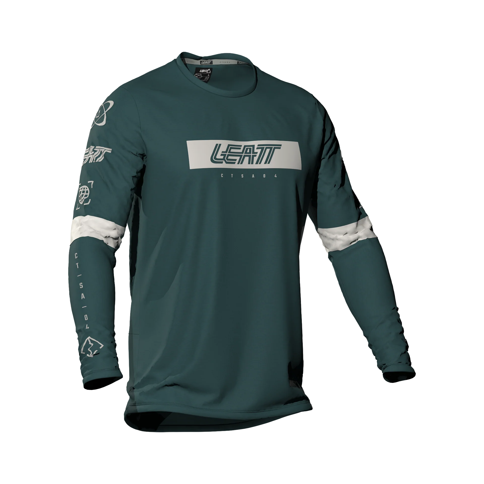 Leatt Junior Jersey MTB Gravity 3.0 - Long Sleeve-Spruce Green-Killington Sports