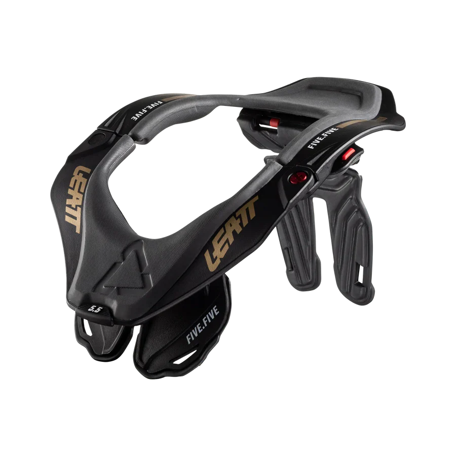 Leatt Neck Brace 5.5-Stealth Black/Grey-Killington Sports