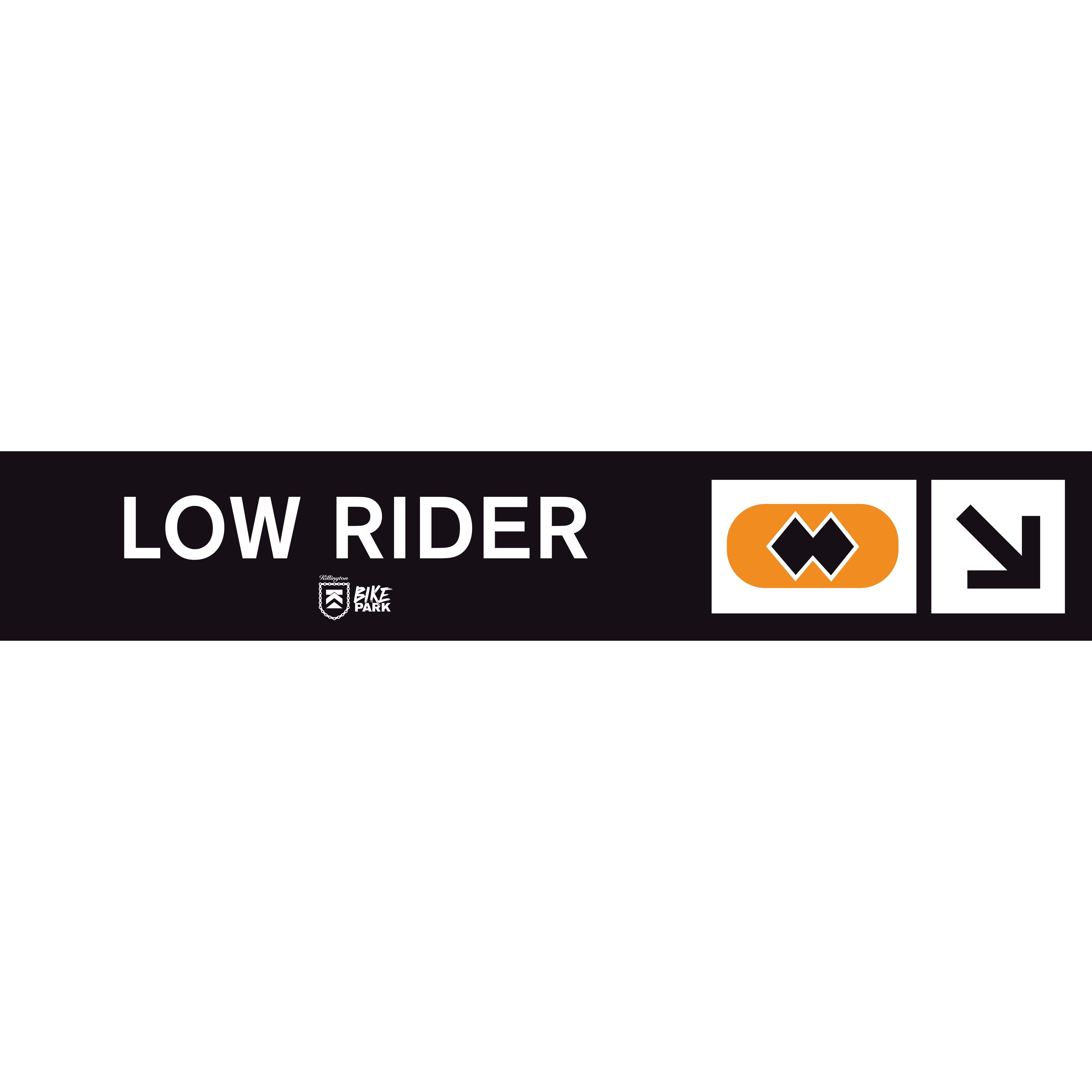 Low Rider Mountain Bike Trail Sign-Killington Sports