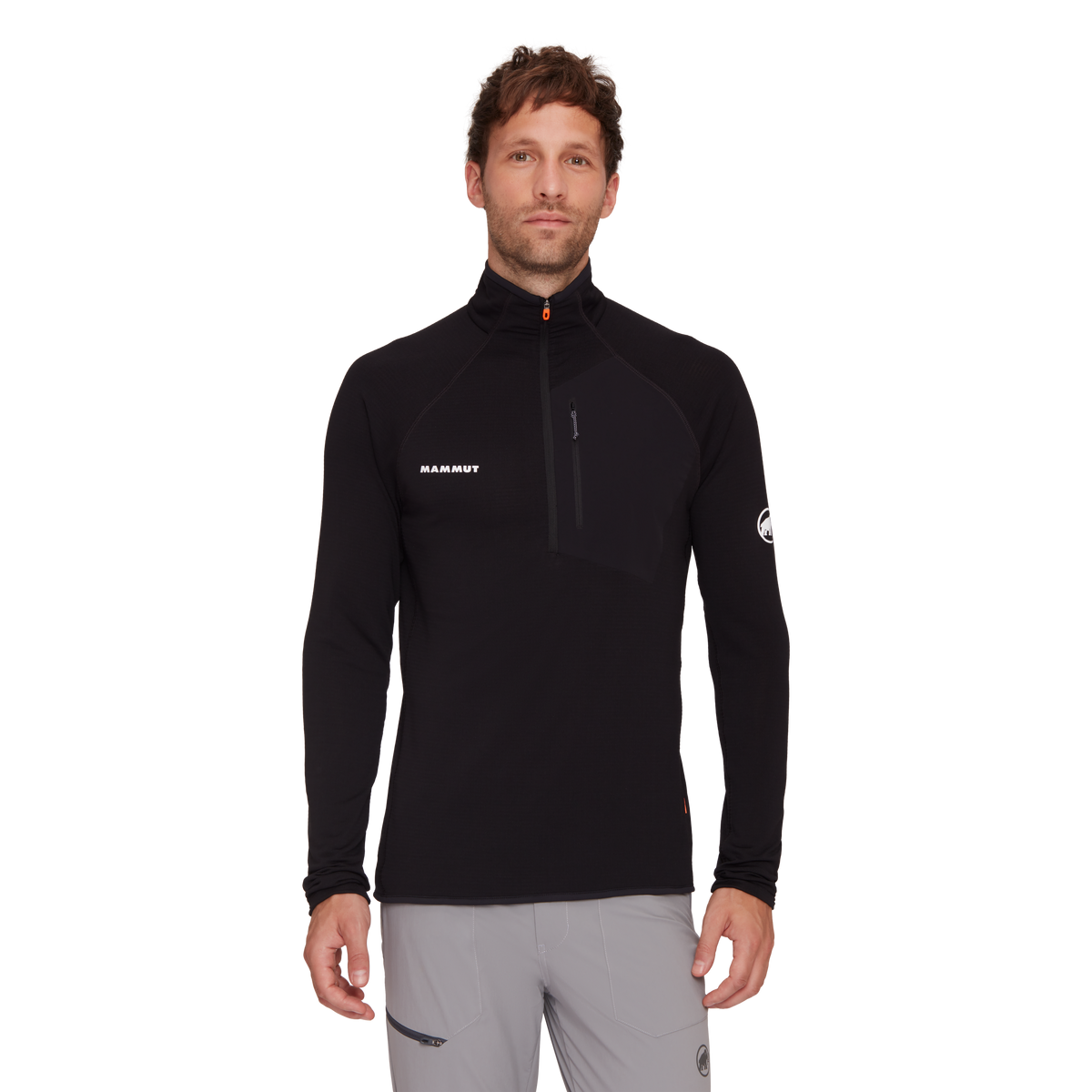 Mammut Men's Aenergy Light ML Half Zip Pull-Black-Killington Sports