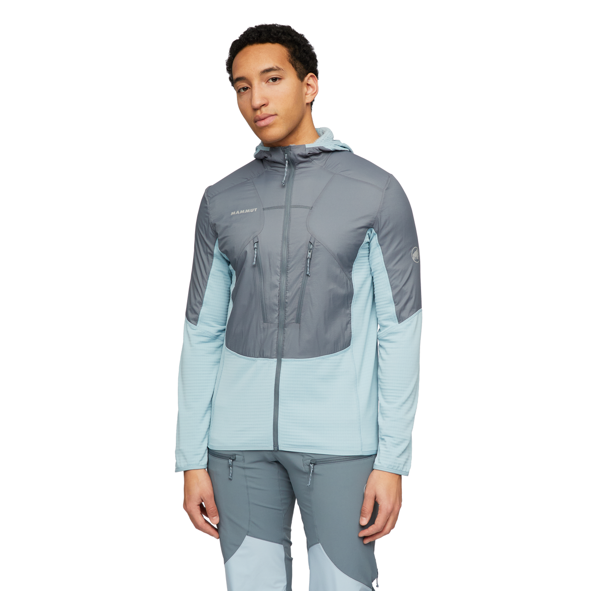 Mammut Men's Aenergy ML Hybrid Hooded Jacket-Strata-Nebla-Killington Sports
