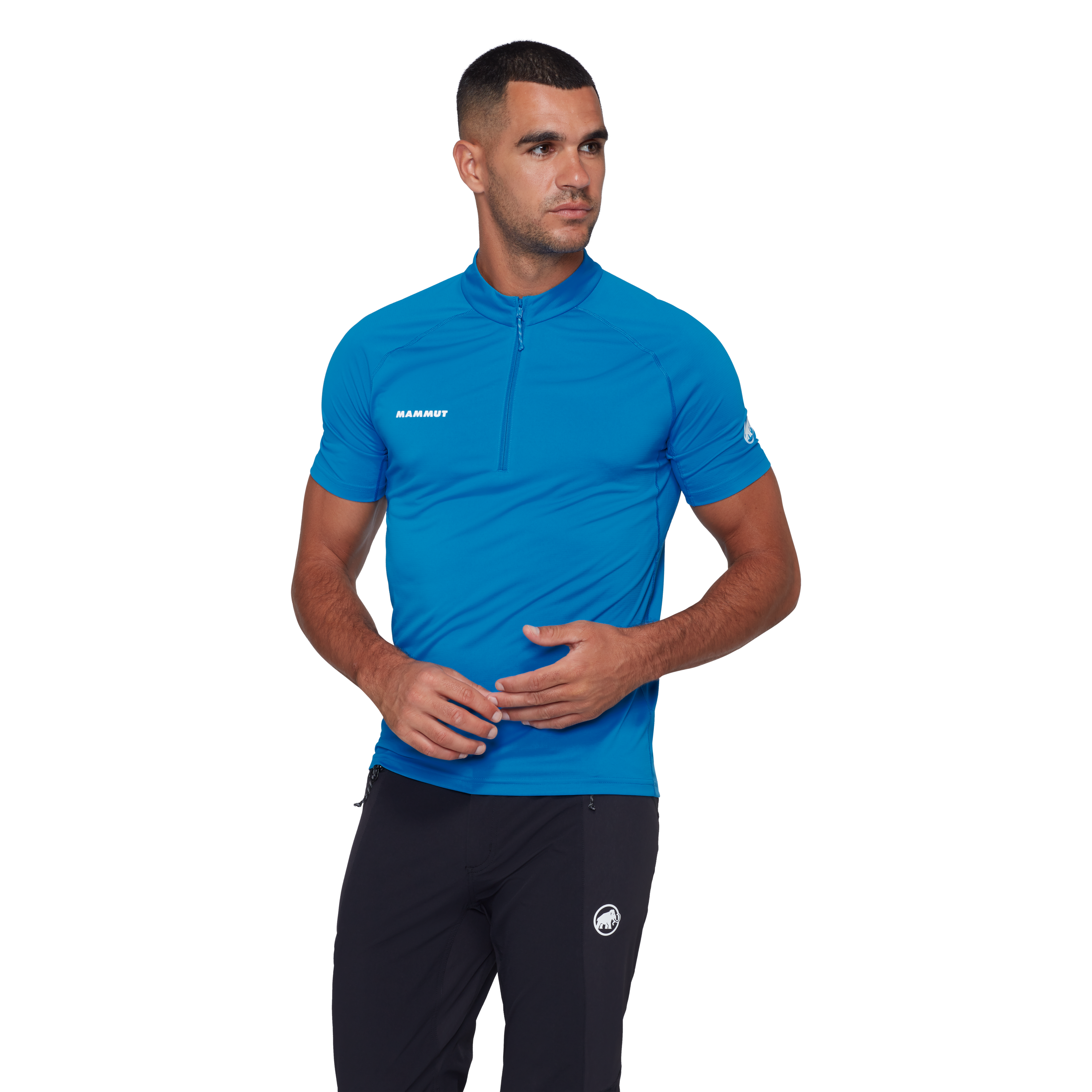 Mammut Men's Ducan FL Half Zip T-Shirt-Glacier Blue-Killington Sports