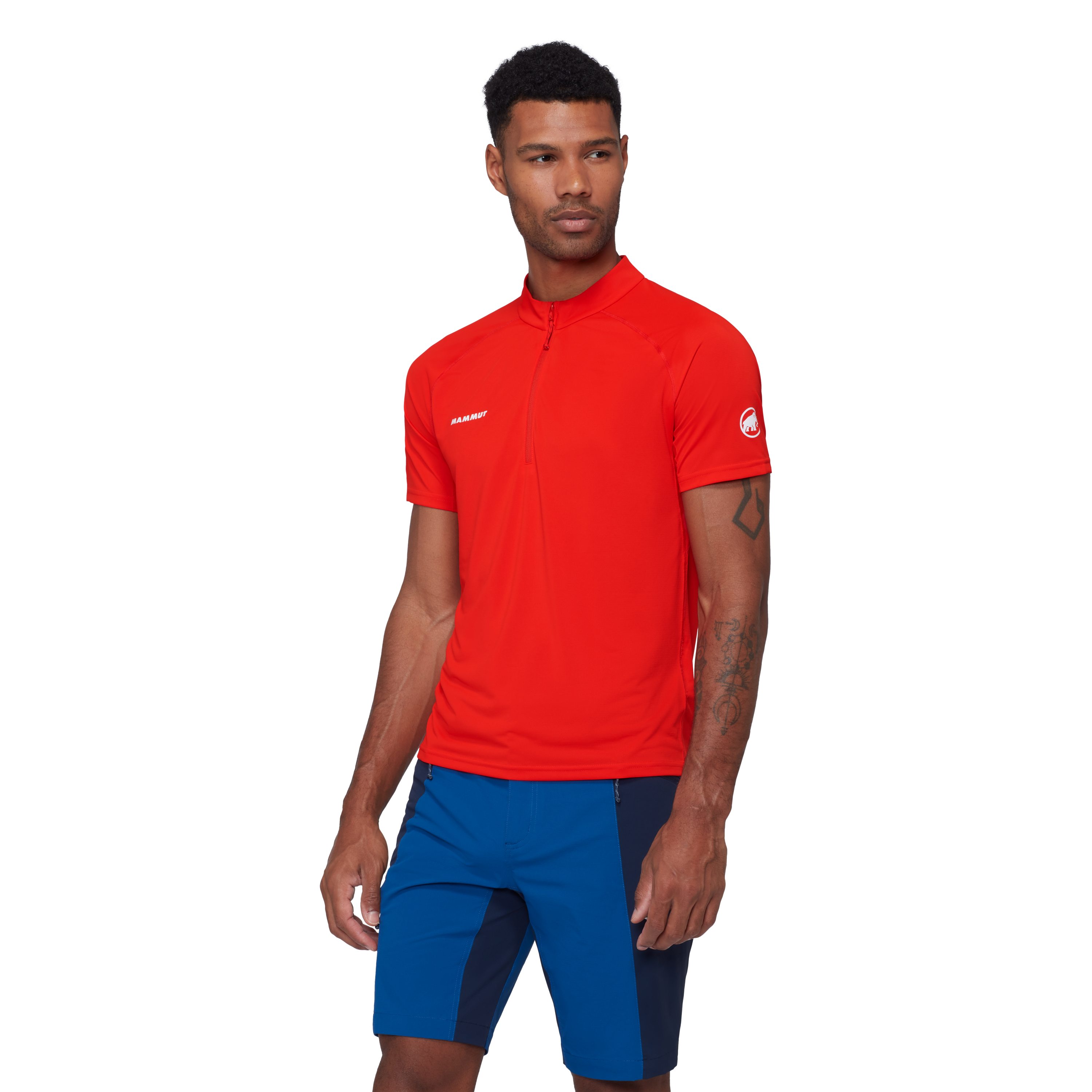 Mammut Men's Ducan FL Half Zip T-Shirt-Mammut Red-Killington Sports