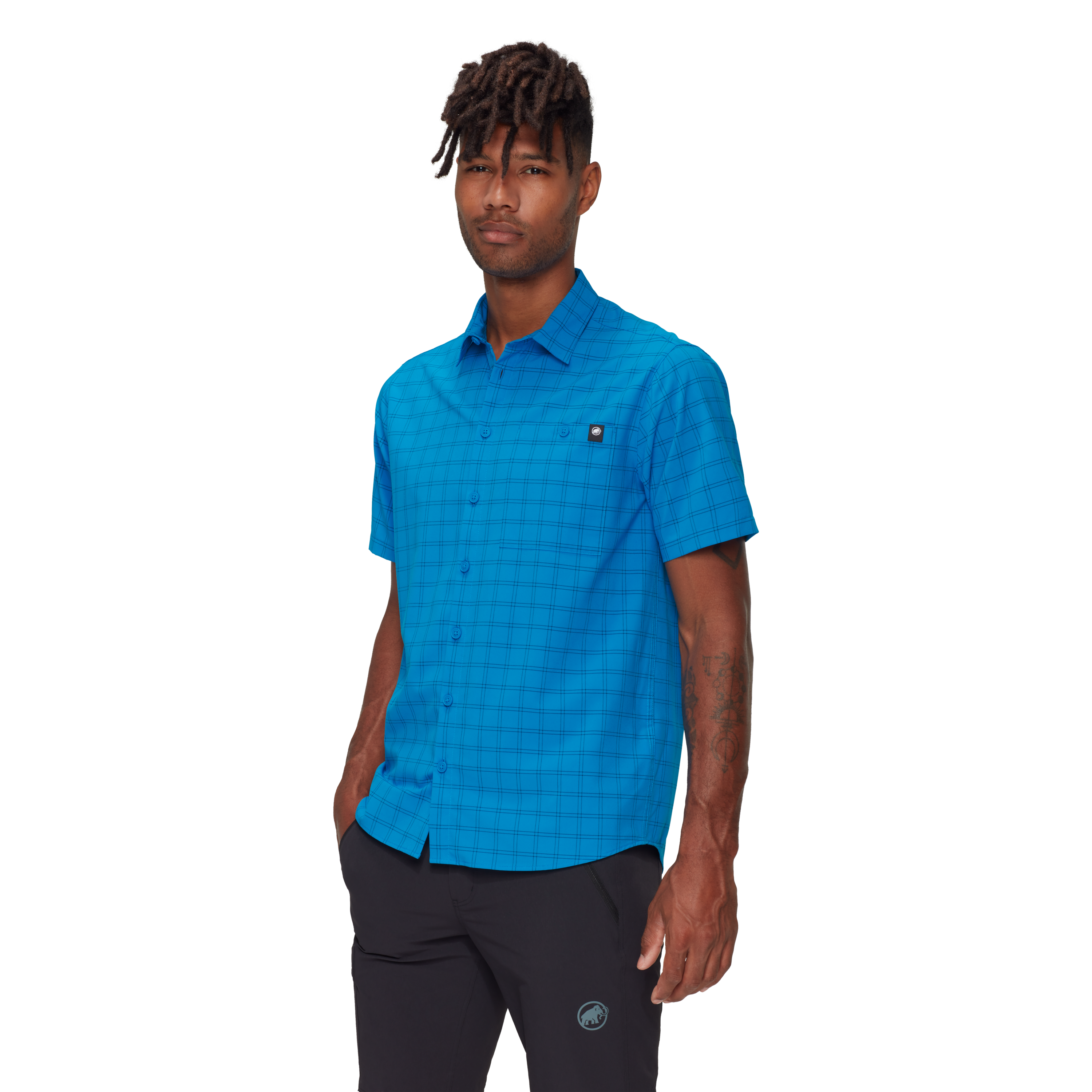 Mammut Men's Lenni Shirt-Glacier Blue/Marine-Killington Sports