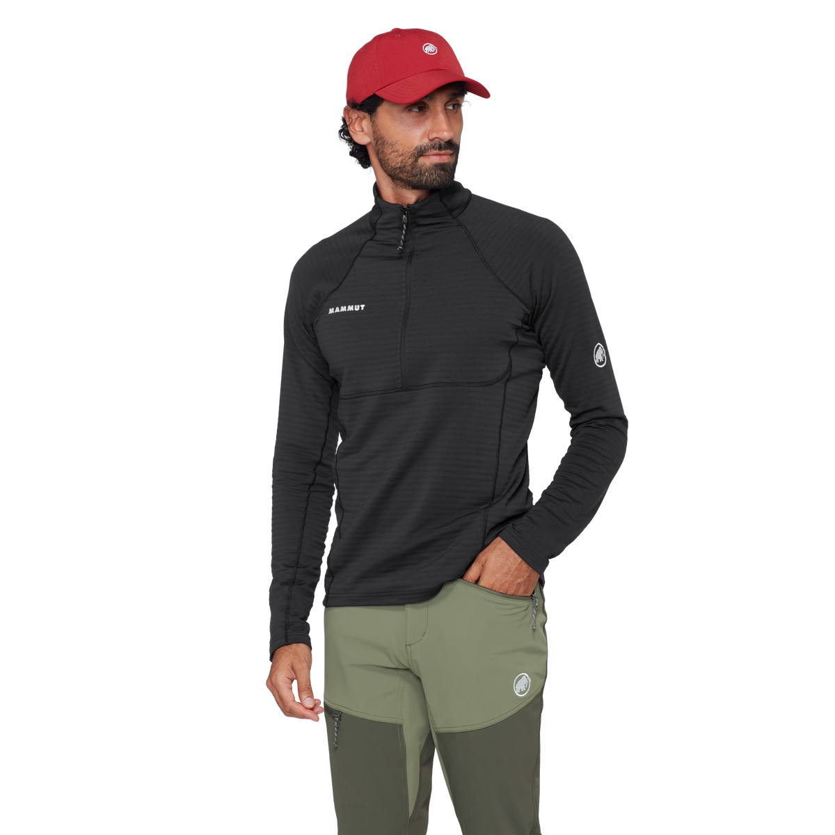 Mammut Men's Taiss ML Half Zip Pull-Black-Killington Sports