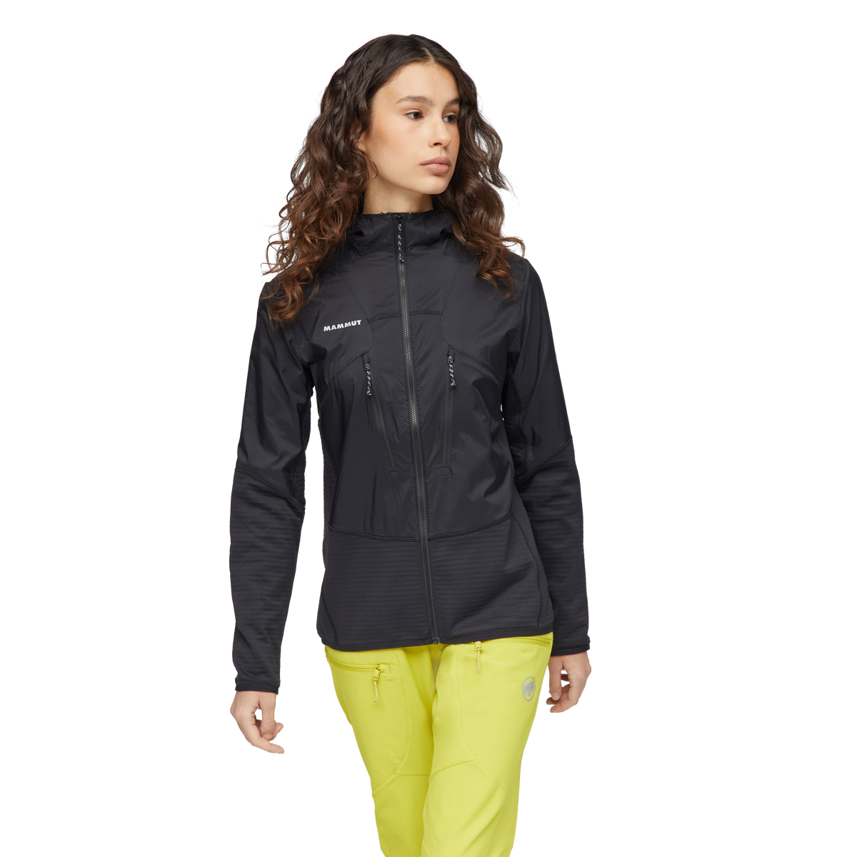 Mammut Women's Aenergy ML Hybrid Hooded Jacket-Black-Killington Sports