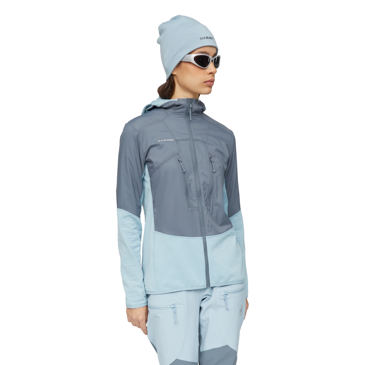 Mammut Women's Aenergy ML Hybrid Hooded Jacket-Strata-Nebla-Killington Sports