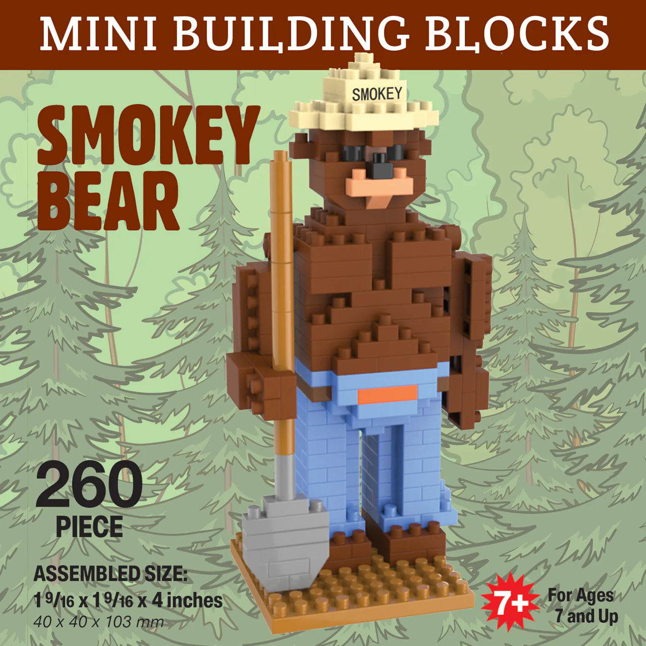 Mini Building Blocks-Smokey Bear-Killington Sports