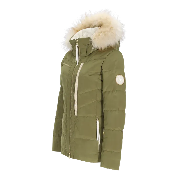 Obermeyer Women's Circe Down Jacket-Smokey Olive-Killington Sports