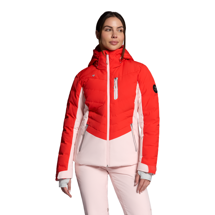Obermeyer Women's Cosima Down Jacket-Poppy-Killington Sports