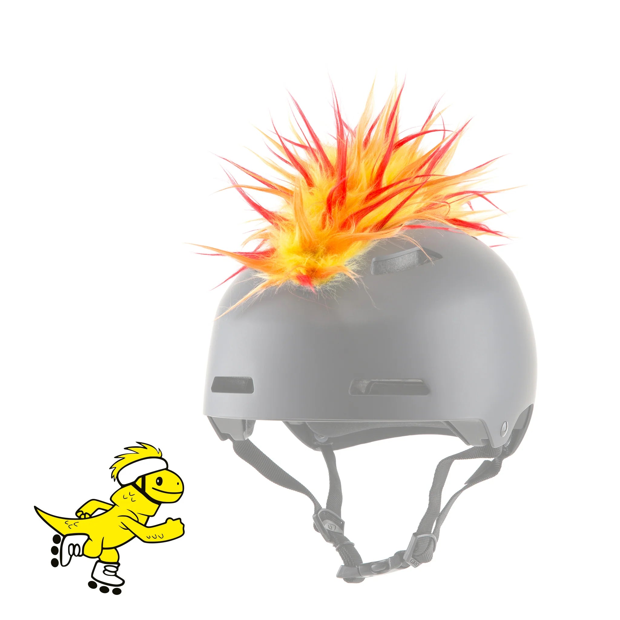 Parawild Attachable Helmet Accessories-Yacu the Iguana Red/Yellow-Killington Sports