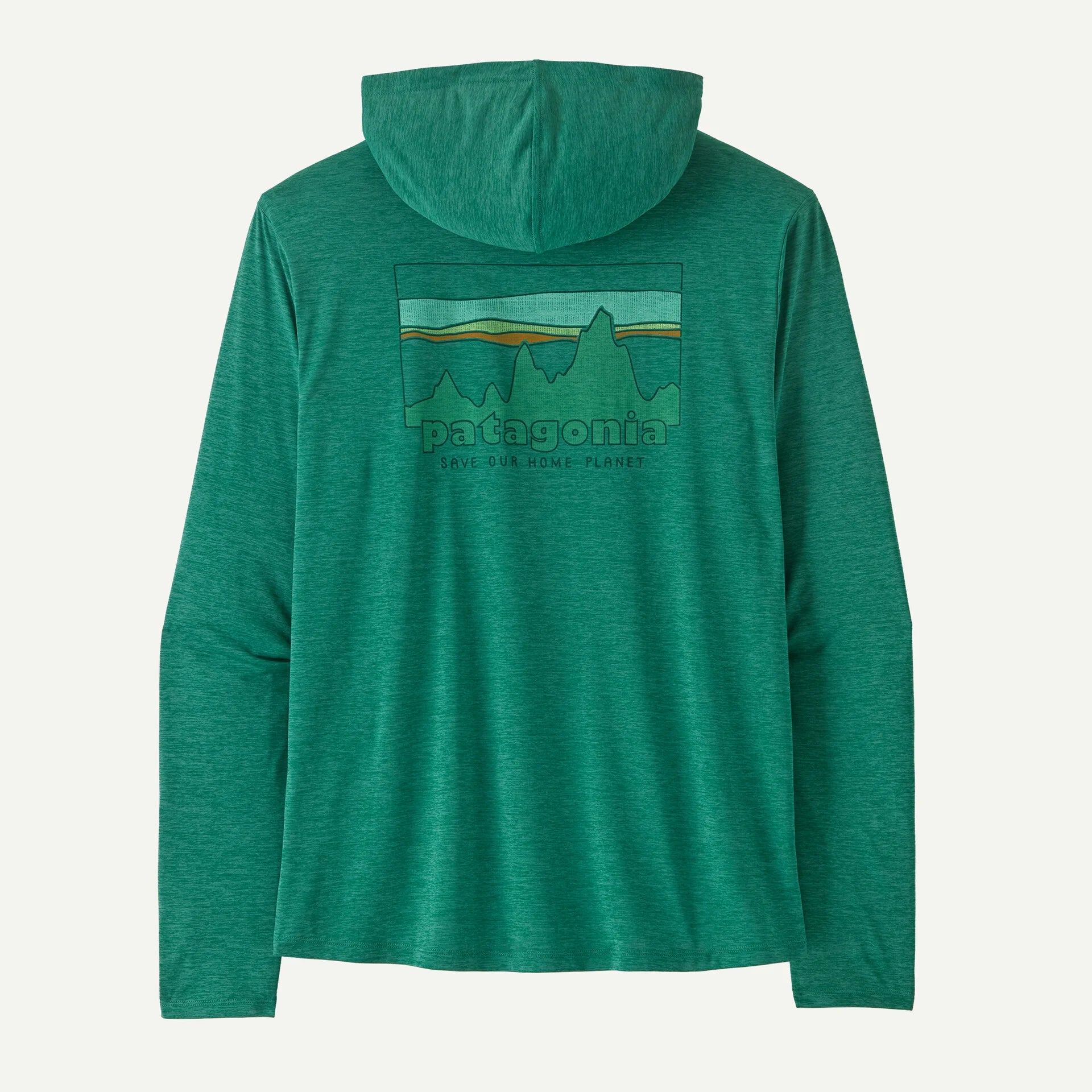Patagonia Men's Capilene® Cool Daily Hoody - '73 Skyline-Gem Green - Light Gem Green X-Dye-Killington Sports