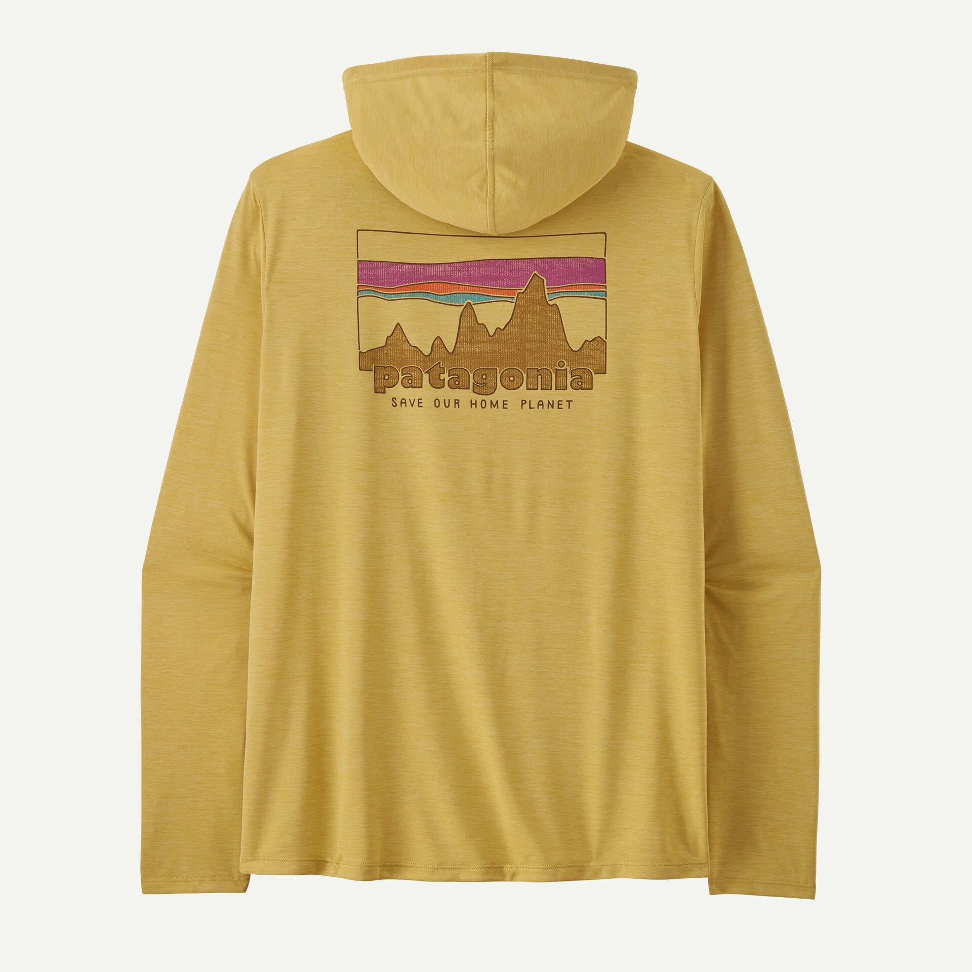 Patagonia Men's Capilene® Cool Daily Hoody - '73 Skyline-Limestone Yellow - Light Limestone Yellow X-Dye-Killington Sports