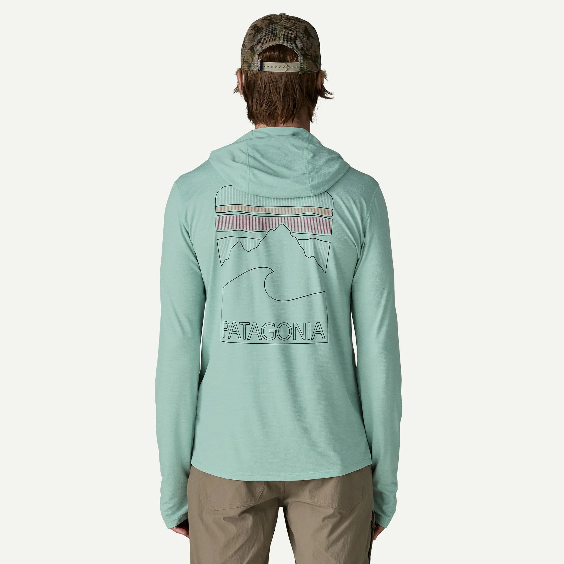 Patagonia Men's Capilene® Cool Sun Hoody - Peak Visions-Thermal Blue - Thin Ice X-Dye-Killington Sports