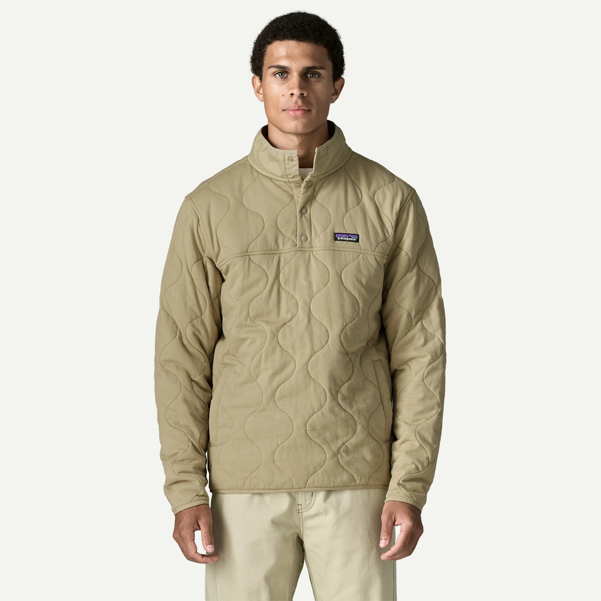 Patagonia Men's Daily Quilted Snap-T® Pullover-Weathered Stone-Killington Sports