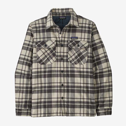 Patagonia Men's Insulated Organic Cotton Midweight Fjord Flannel Shirt-Ice Caps: Smolder Blue-Killington Sports