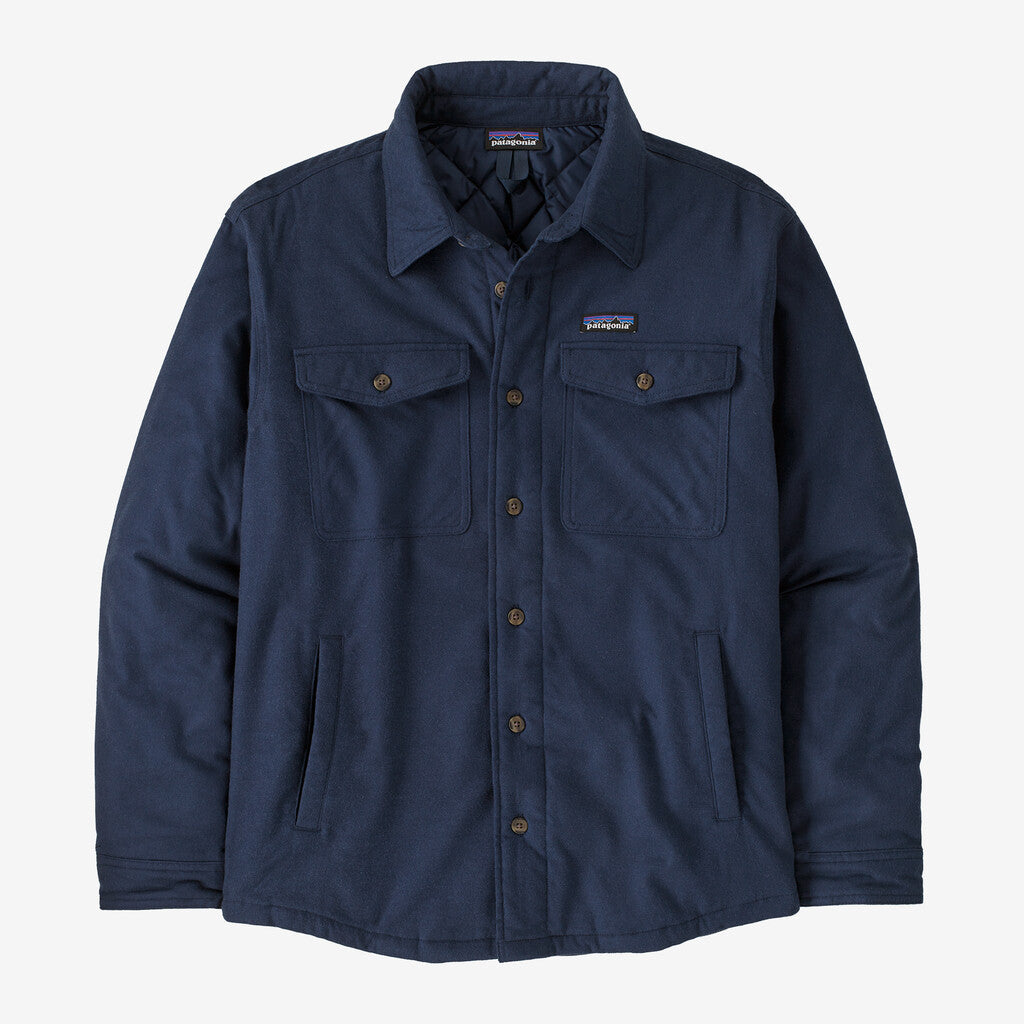 Patagonia Men's Lightweight Insulated Fjord Flannel Shirt-New Navy-Killington Sports
