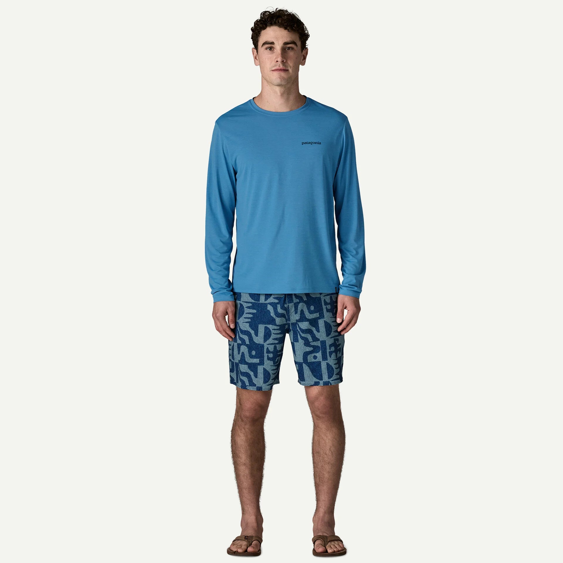 Patagonia Men's Long-Sleeved Capilene® Cool Daily Shirt - Boardshort Logo-Killington Sports