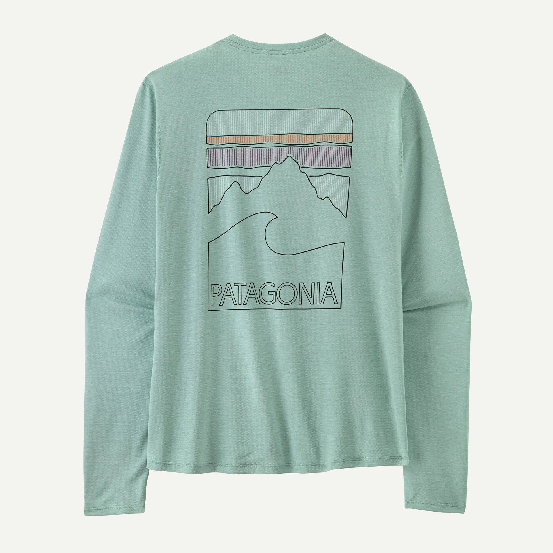 Patagonia Men's Long-Sleeved Capilene® Cool Sun Shirt - Peak Visions-Thermal Blue - Thin Ice X-Dye-Killington Sports