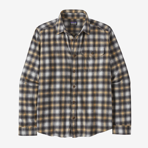 Patagonia Men's Long-Sleeved Lightweight Fjord Flannel Shirt-Beach Day: Sandy Melon-Killington Sports