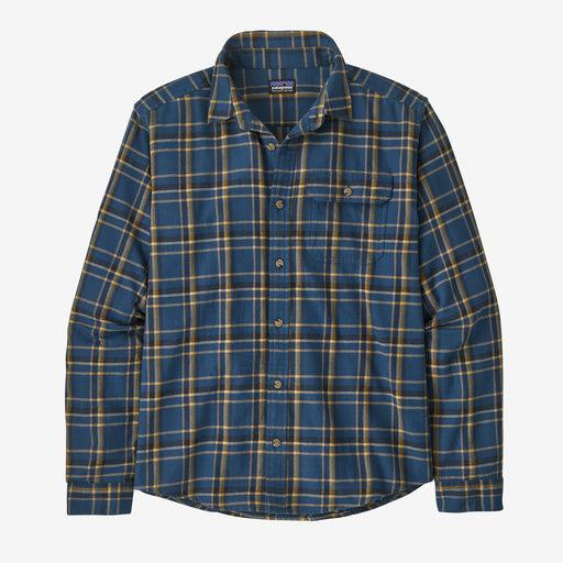 Patagonia Men's Long-Sleeved Lightweight Fjord Flannel Shirt-Major: Tidepool Blue-Killington Sports