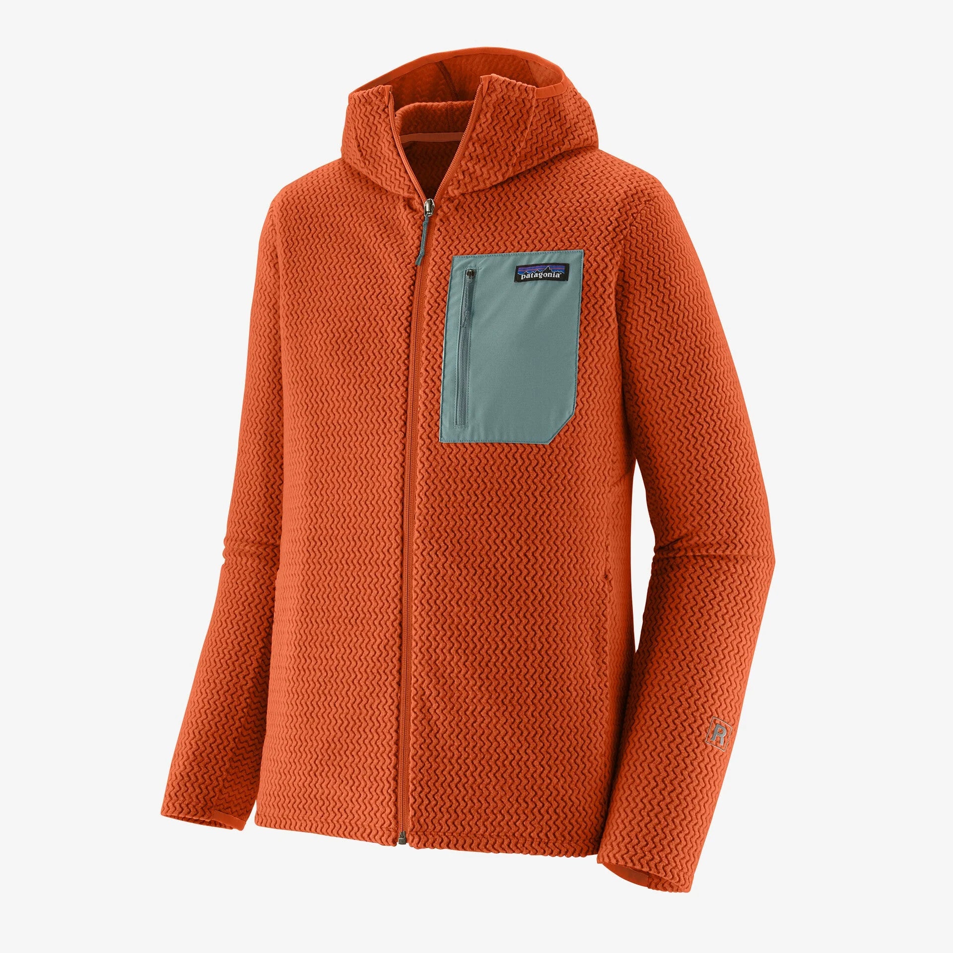 Patagonia Men's R1® Air Full-Zip Hoody-Coal Orange-Killington Sports