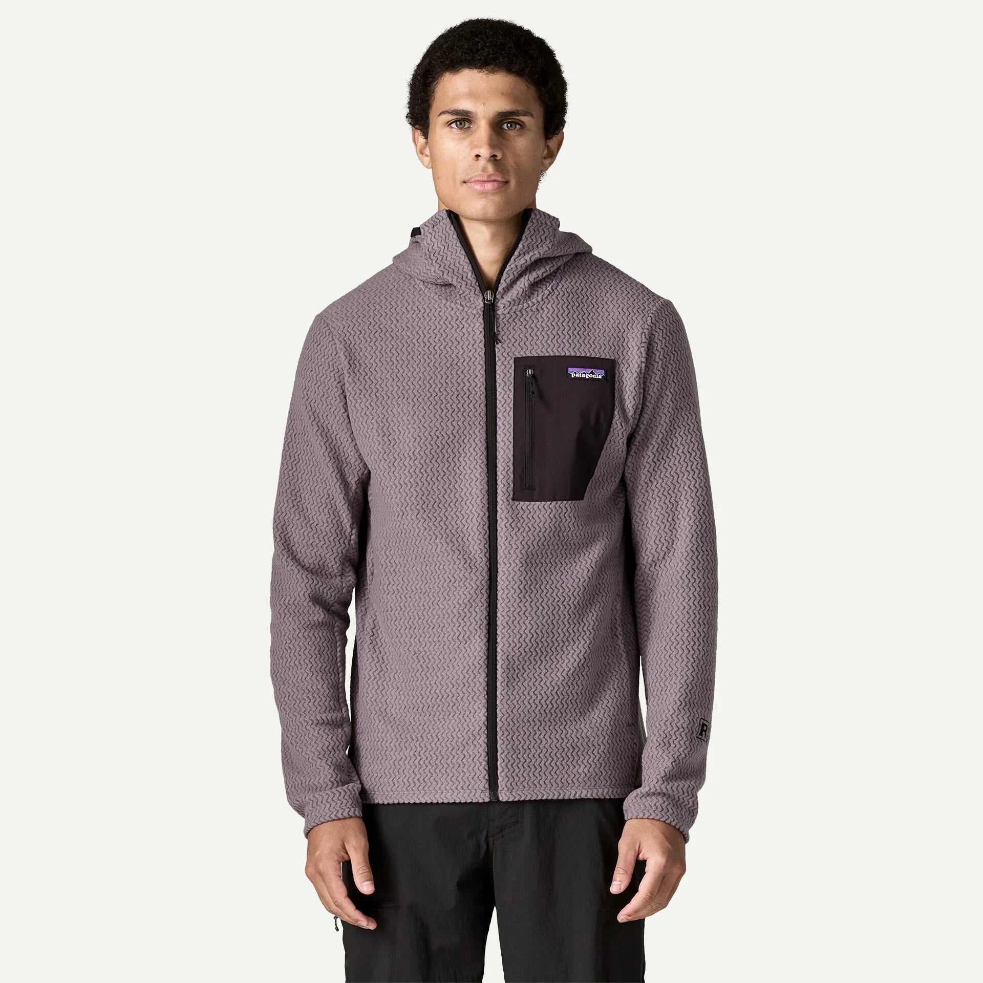 Patagonia Men's R1® Air Full-Zip Hoody-May Grey-Killington Sports