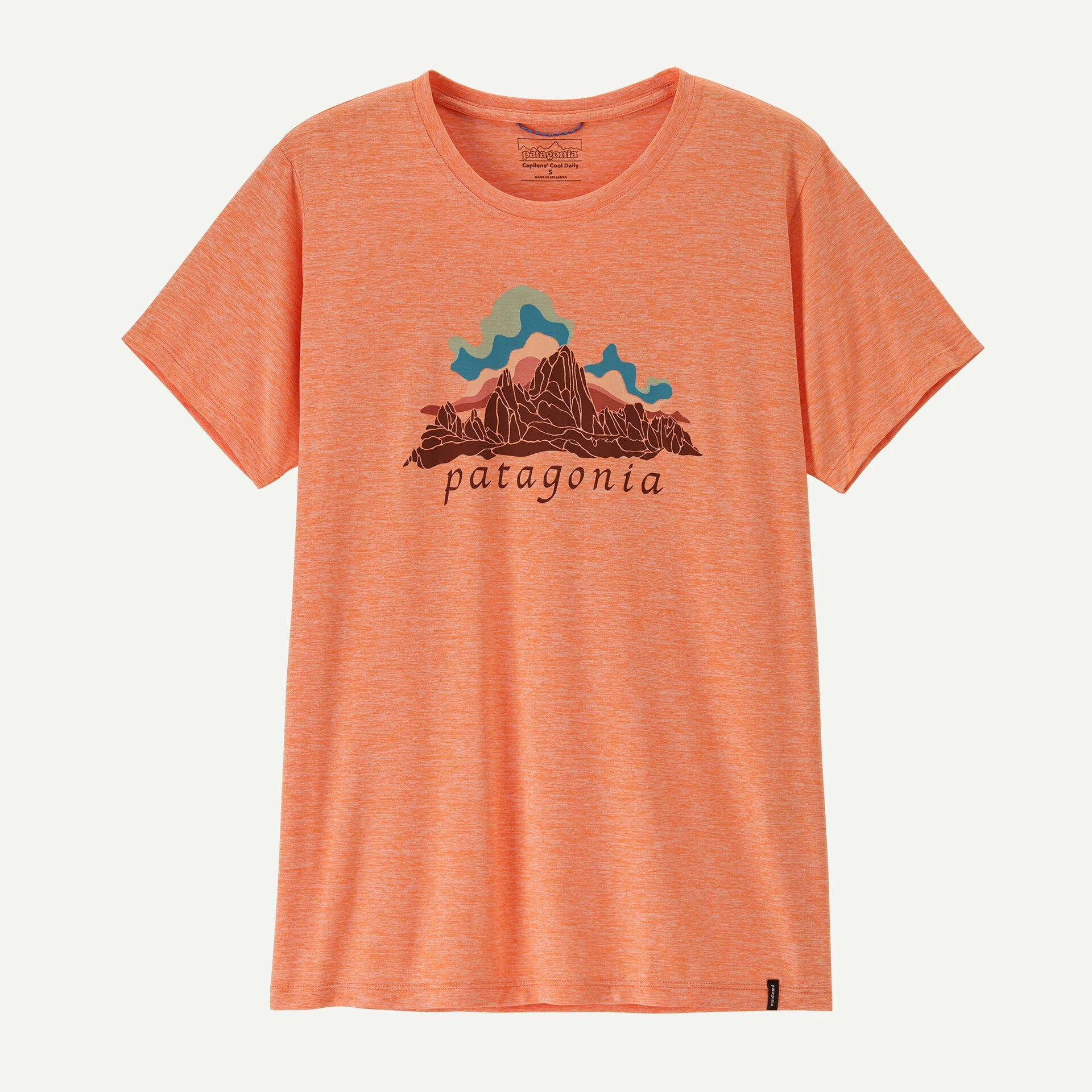 Patagonia Women's Capilene® Cool Daily Shirt - Fitz Roy Nimbus-Peach Sherbet-Killington Sports