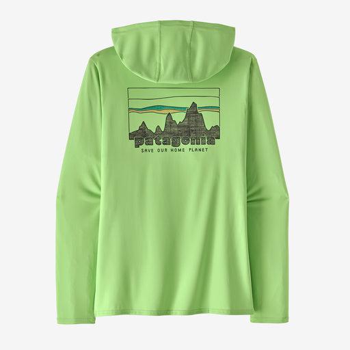 Patagonia Women's Capilene® Cool Daily Graphic Hoody-'73 Skyline: Salamander Green-Killington Sports