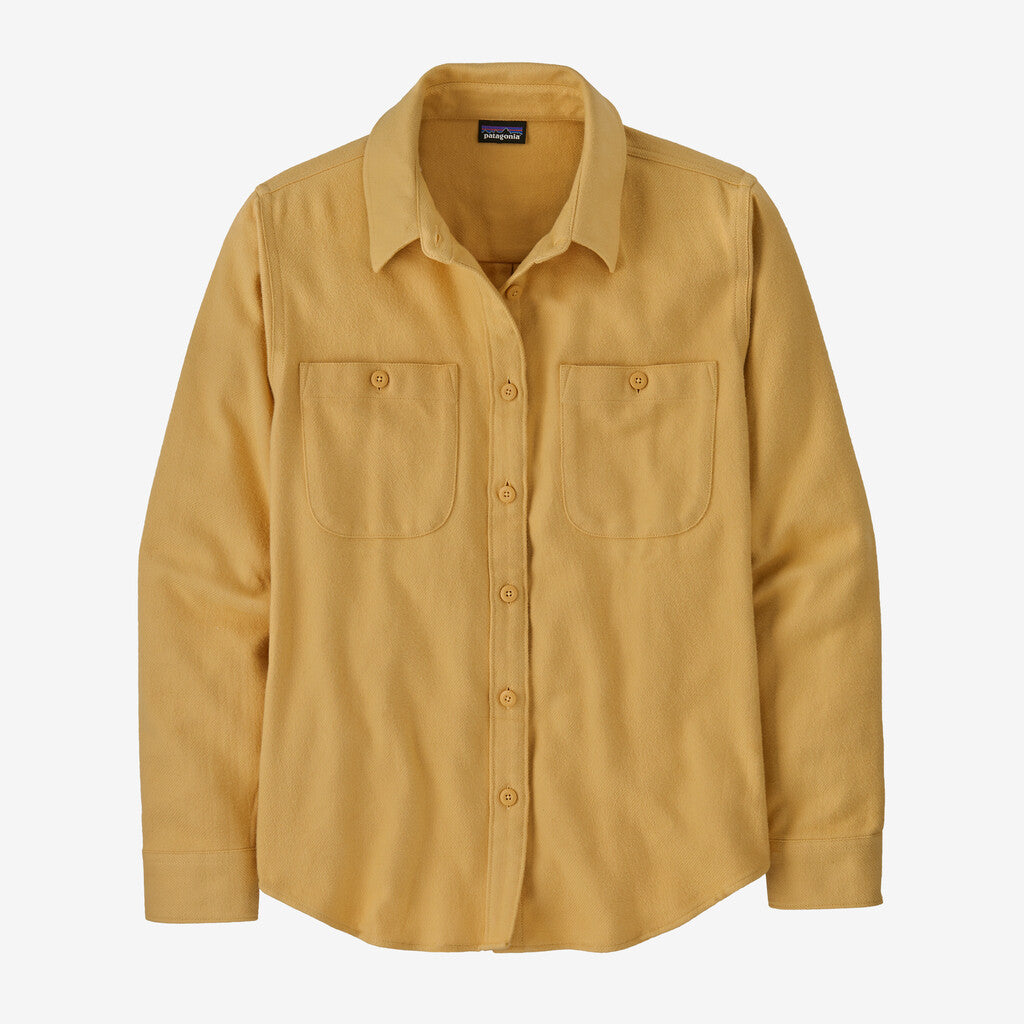 Patagonia Women's Fjord Flannel Shirt-Whole Weave: Beeswax Tan-Killington Sports