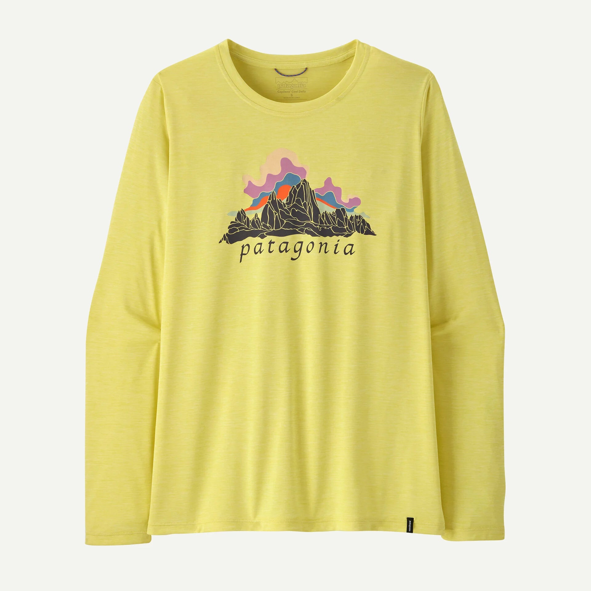 Patagonia Women's Long-Sleeved Capilene® Cool Daily Shirt - Fitz Roy Nimbus-Lemon Zest-Killington Sports