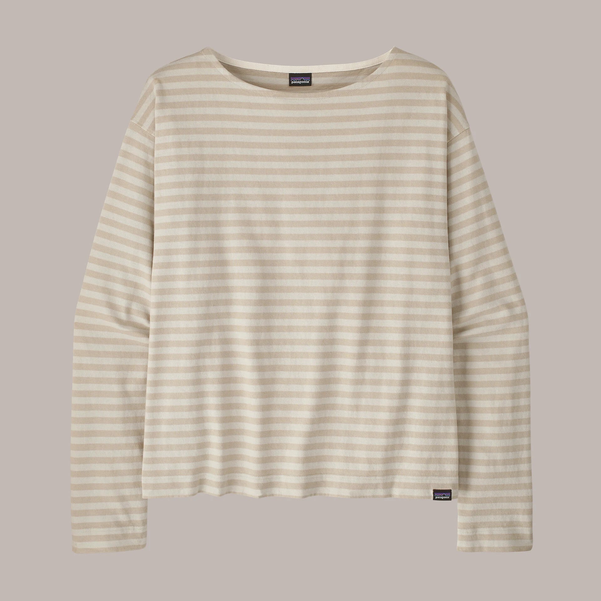 Patagonia Women's Long-Sleeved Mariner Top-Even Stripe: Pumice-Killington Sports