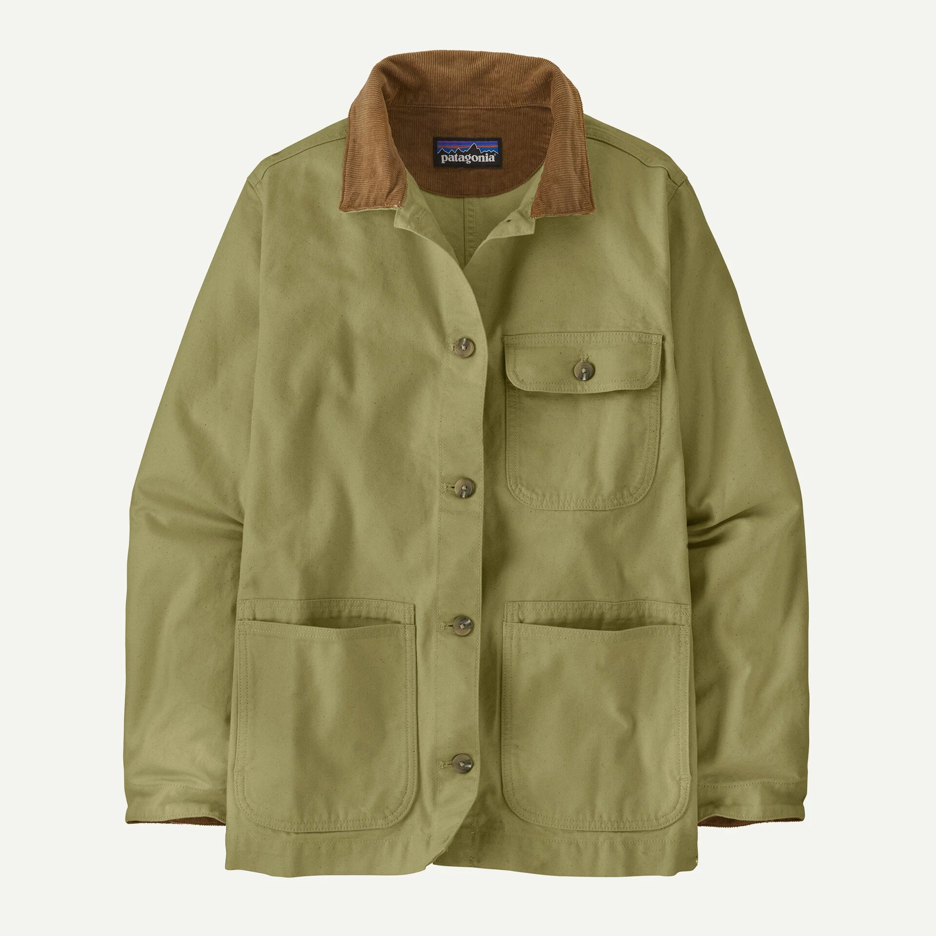 Patagonia Women's Point Reyes Canvas Coat-Gumtree Green-Killington Sports