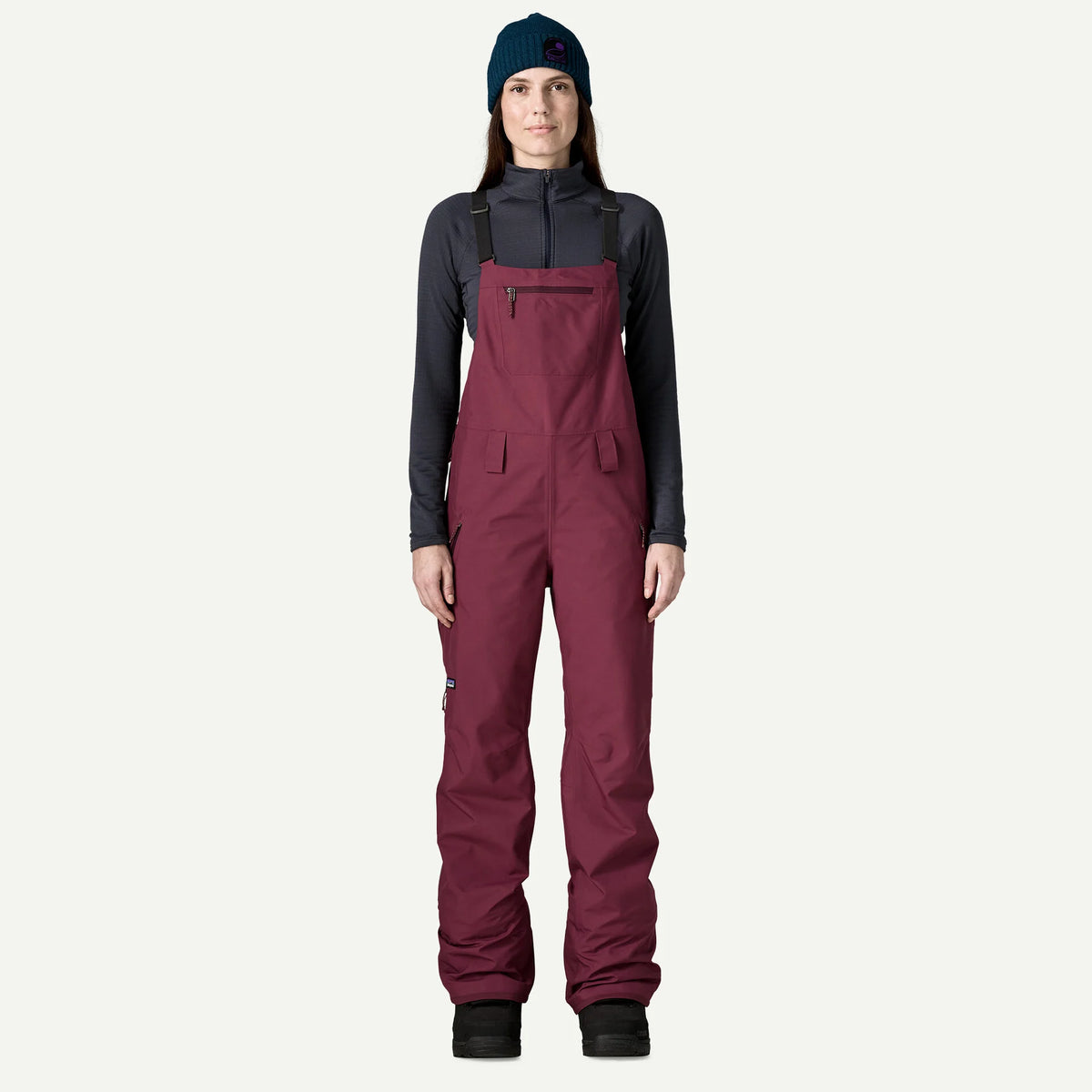 Patagonia Women's Powder Town Bibs-Berry Fig-Killington Sports