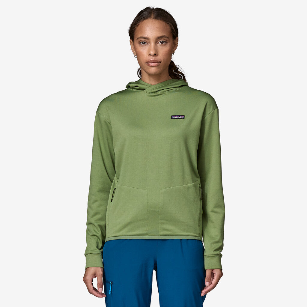 Patagonia Women's R1® Thermal Pullover Hoody-Terrain Green-Killington Sports