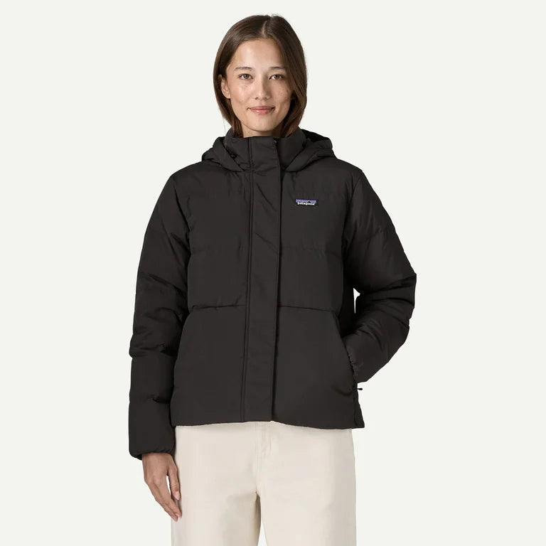 Patagonia Women's Sisar Down Hoody Jacket-Black-Killington Sports
