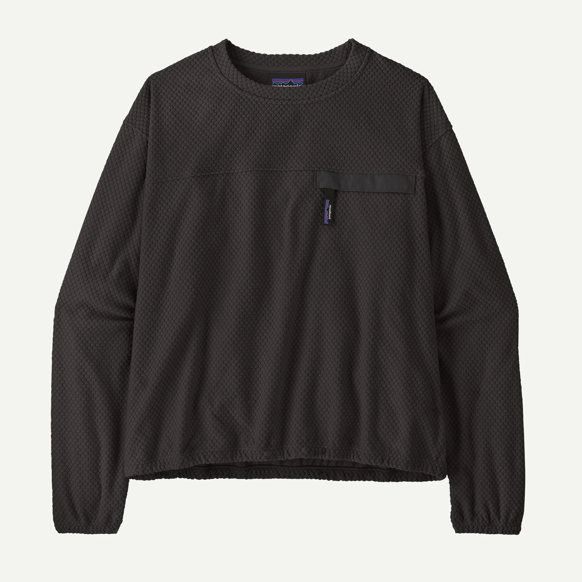 Patagonia Women's Textured Fleece Crewneck-Black-Killington Sports