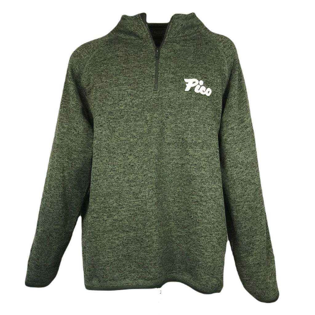Pico Logo 1/4 Zip Fleece Sweater-Industrial Green-Killington Sports