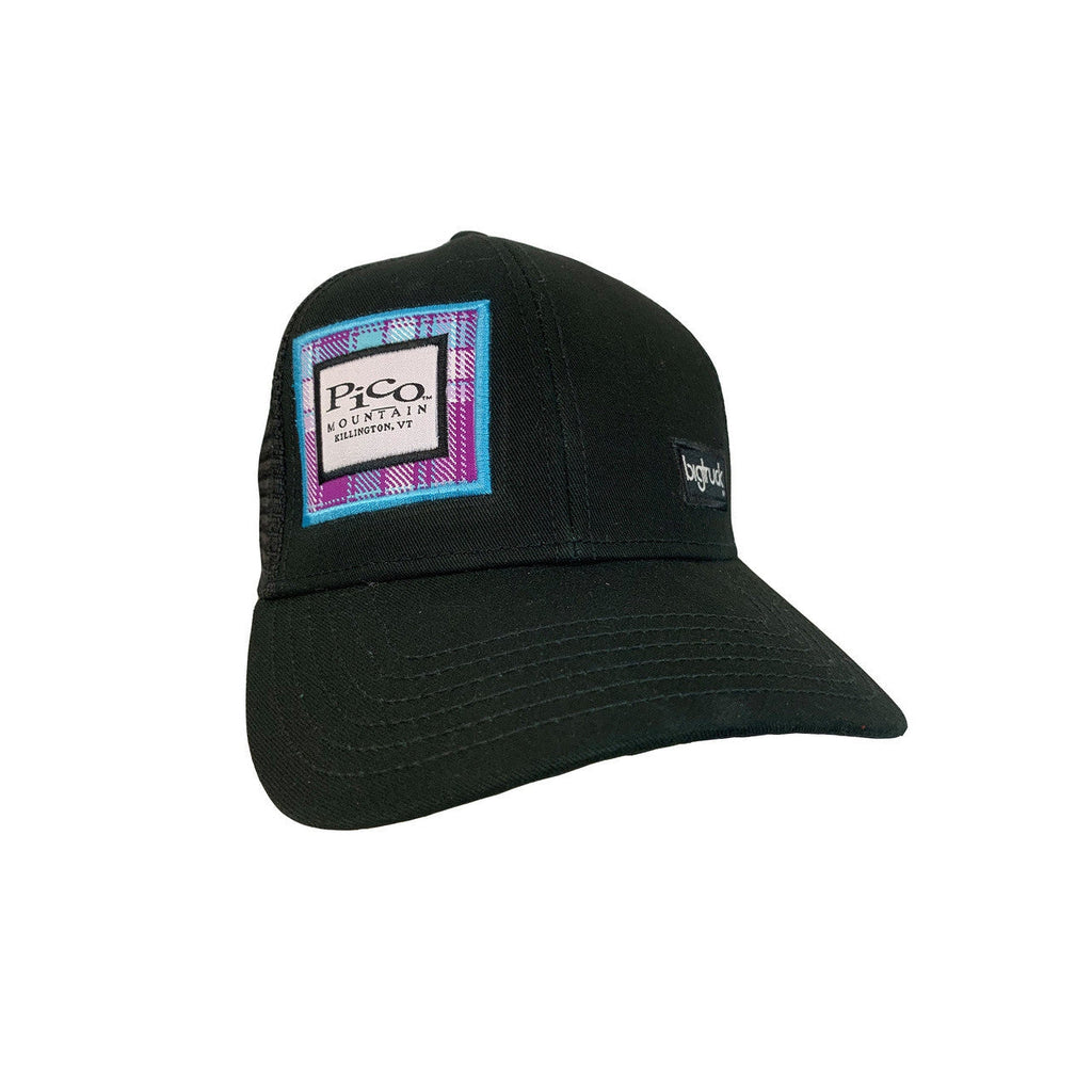 Pico Logo BigTruck Mesh Hat (Plaid)-Black-Killington Sports