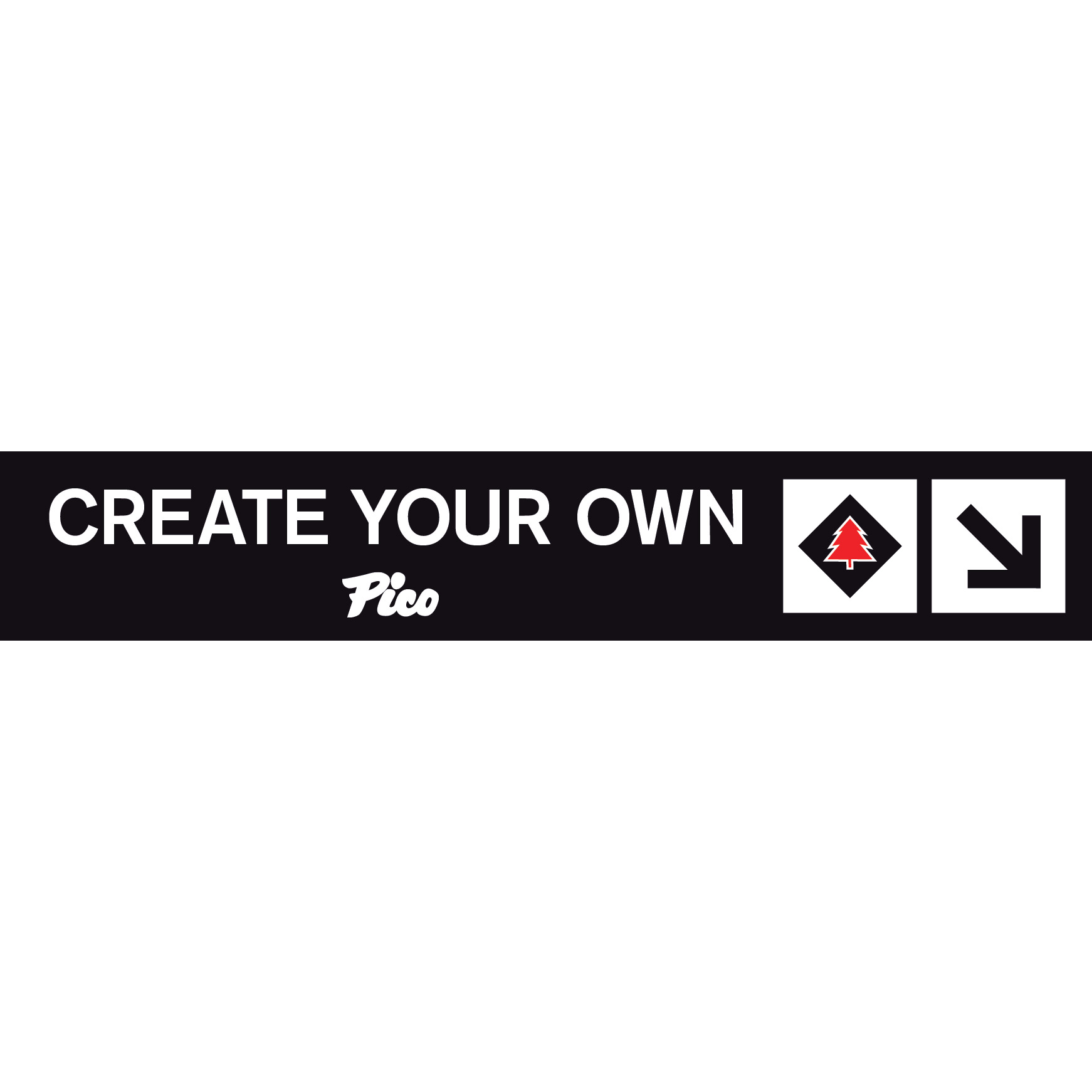 Pico Logo Create Your Own Custom Trail Sign-Killington Sports