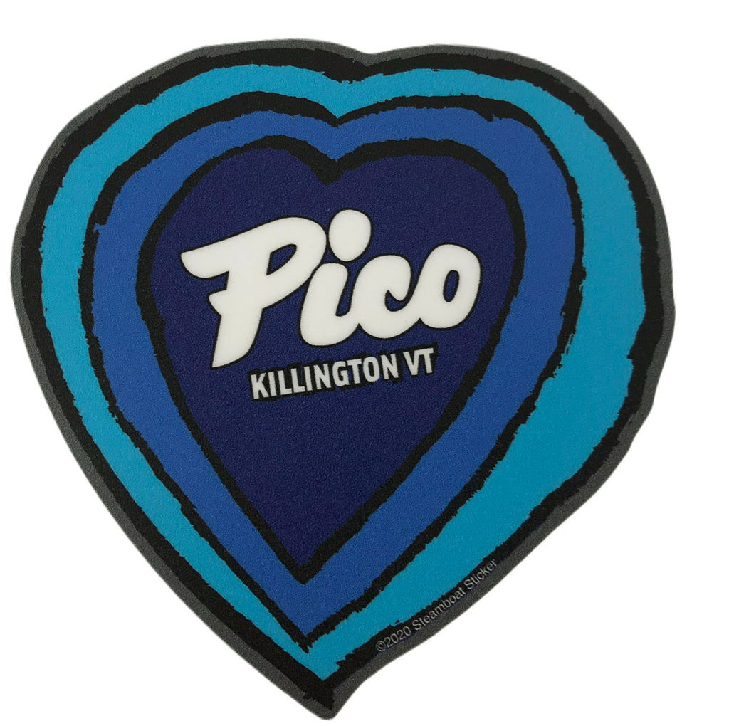 Pico Logo Heart Sticker-Killington Sports