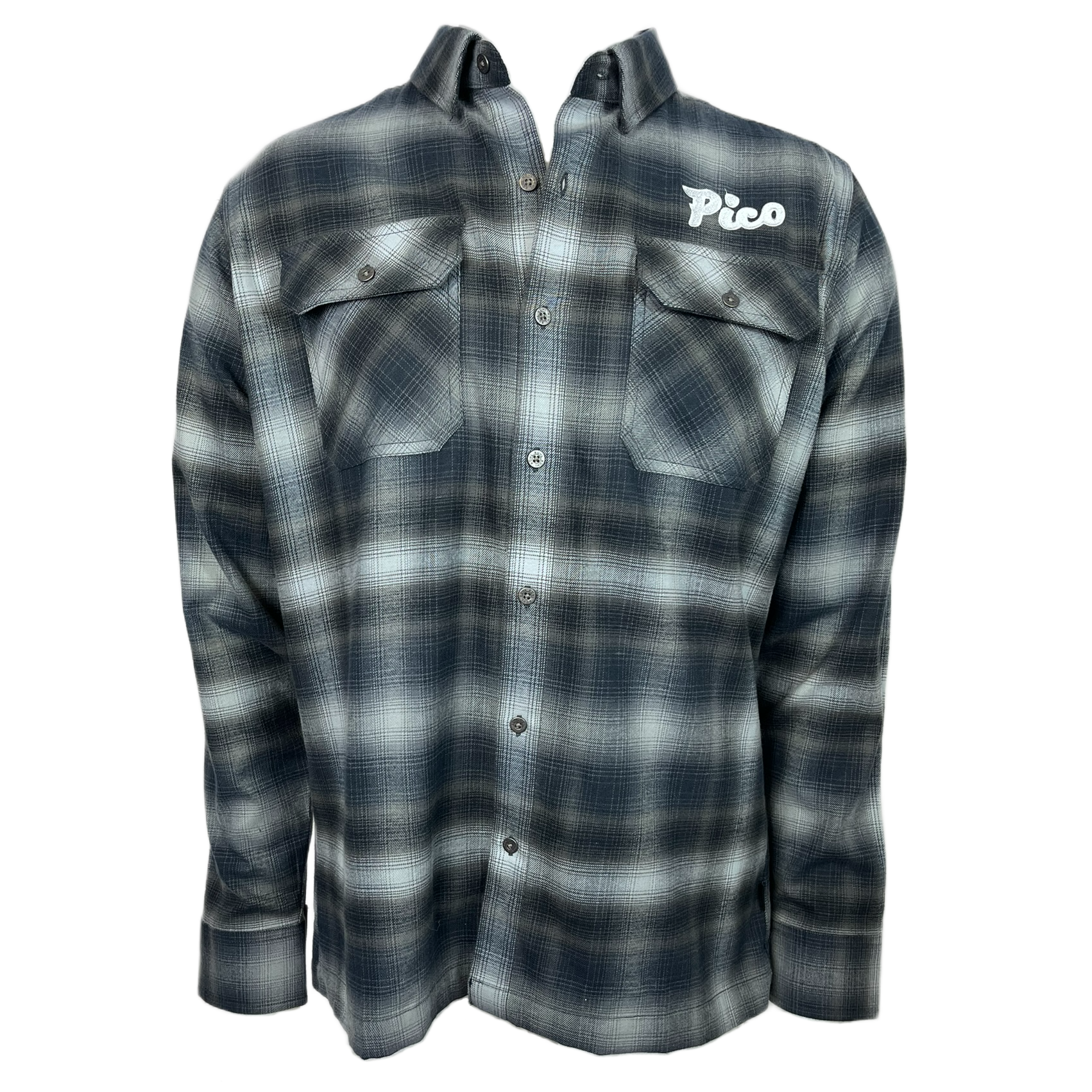 Pico Logo: Kuhl Men's Dillingr Flannel-Iron Grey-Killington Sports