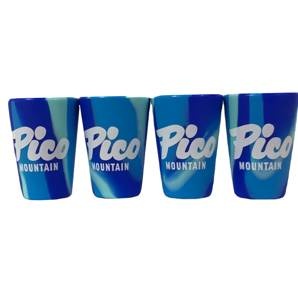 Pico Logo Silicone Tie Dye Shot Glasses - Set of 4-Arctic Sky - Set of 4-Killington Sports