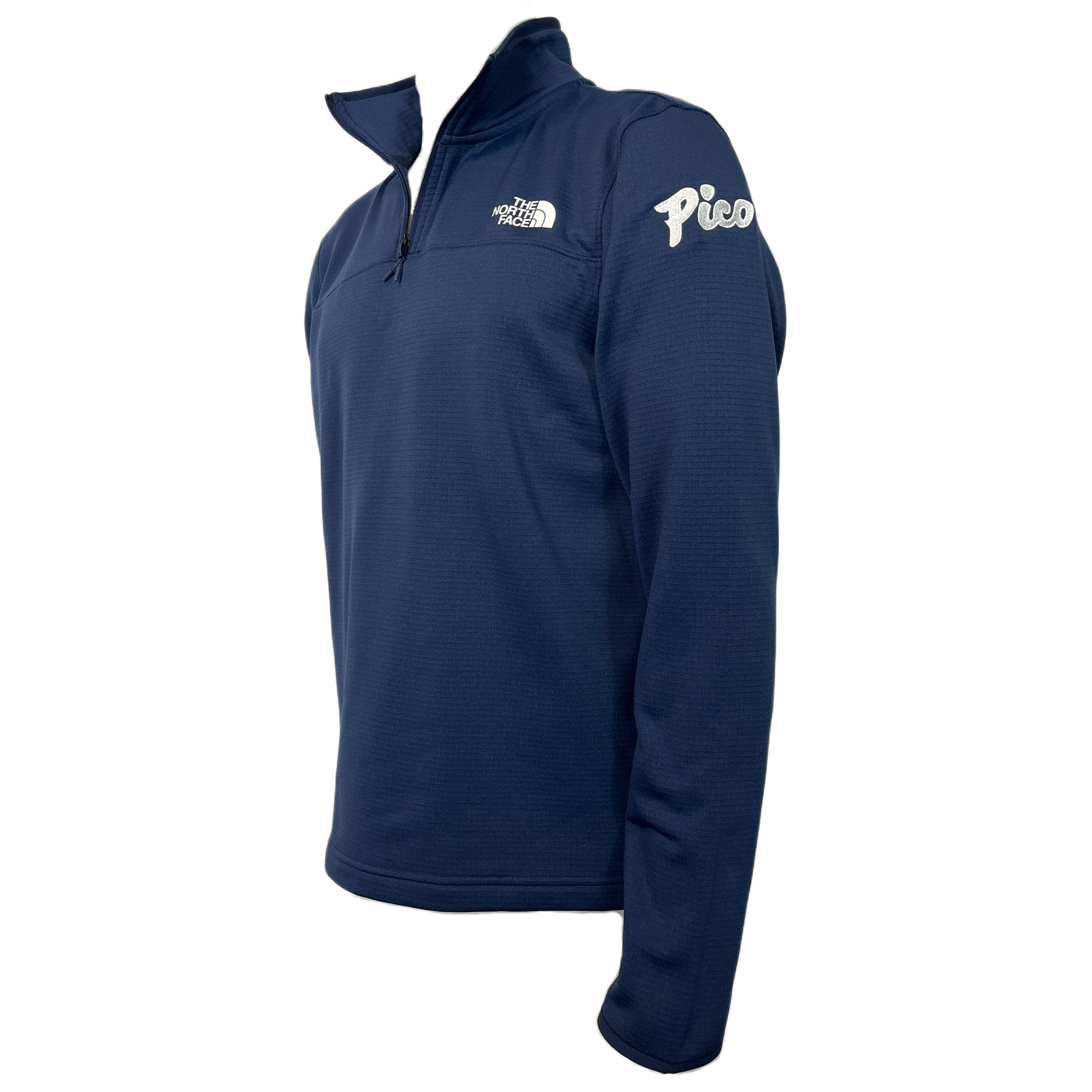 Pico Logo: The North Face Men's Cedar Trail Grid Fleece ¼ Zip-Summit Navy-Killington Sports
